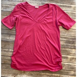 Pink Vneck Top